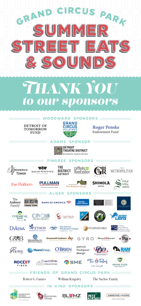 Summer Street Eats & Sounds - Thank you to our sponsors